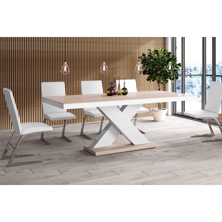 Stół Xenon 140 Dąb Artisan / Czarny Super Decor